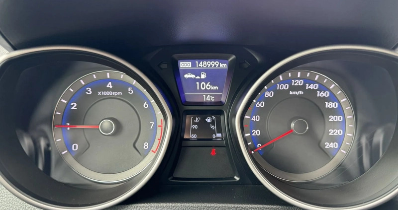 Hyundai I30 cena 34900 przebieg: 149000, rok produkcji 2014 z Praszka małe 742